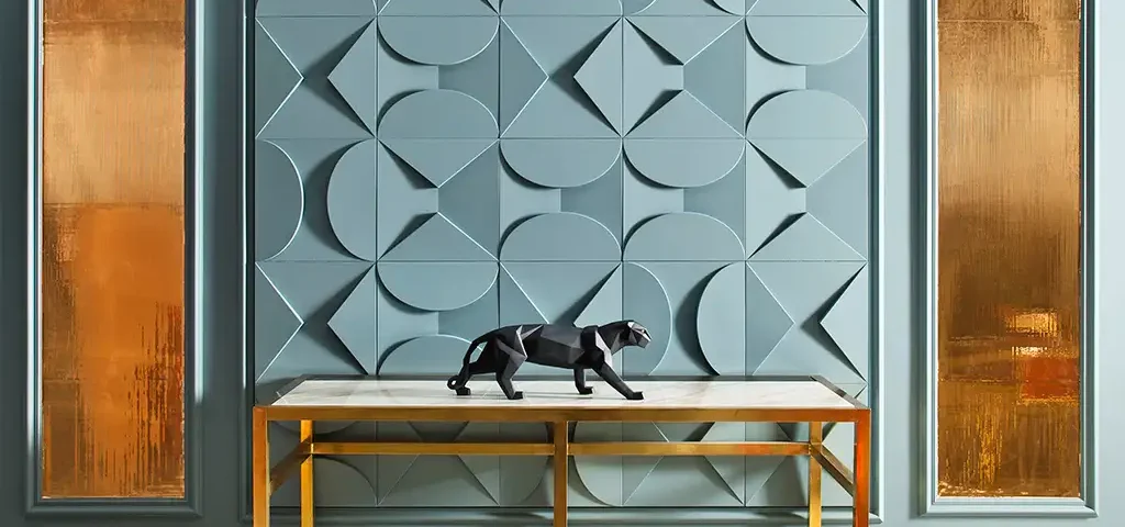 Panel de pared efecto 3D