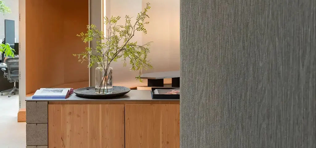 Revestimiento mural vinílico reciclado de Vescom