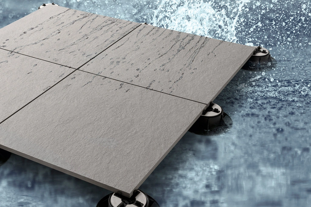Suelo elevable impermeable